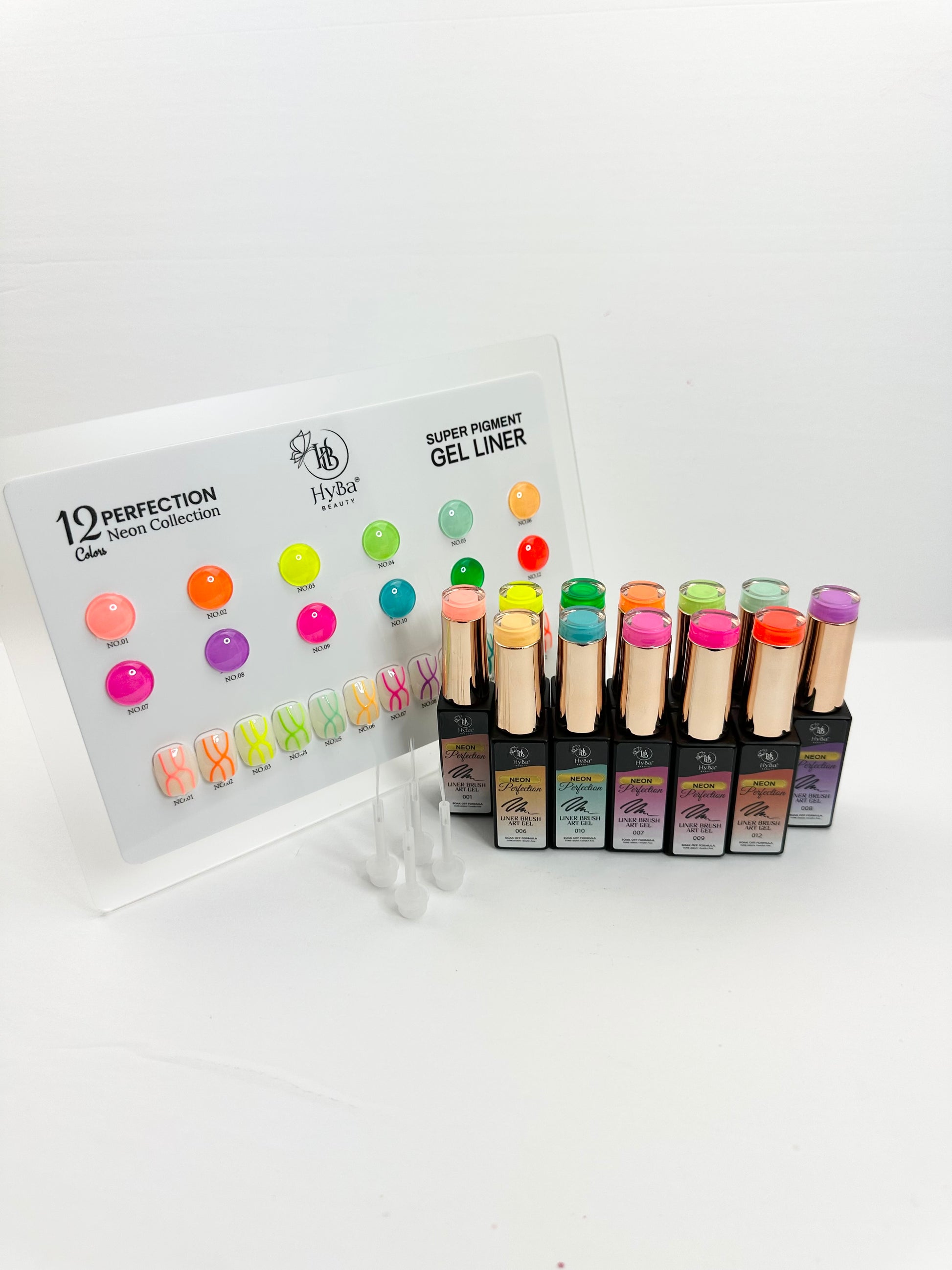 NEON Gel Liner Set / 12 colors - HYBA BEAUTY