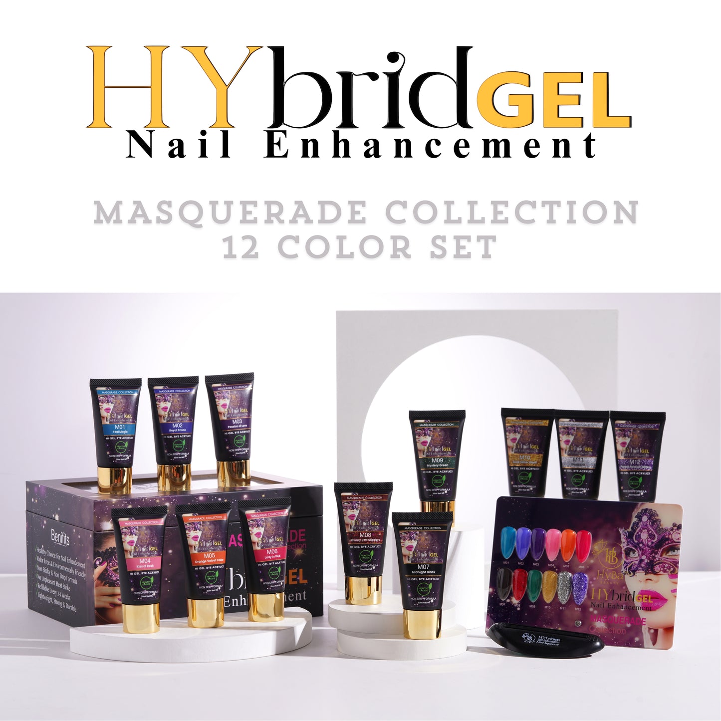 HYBRID GEL - #4 MASQUERADE HyGEL Collection - HYBA BEAUTY