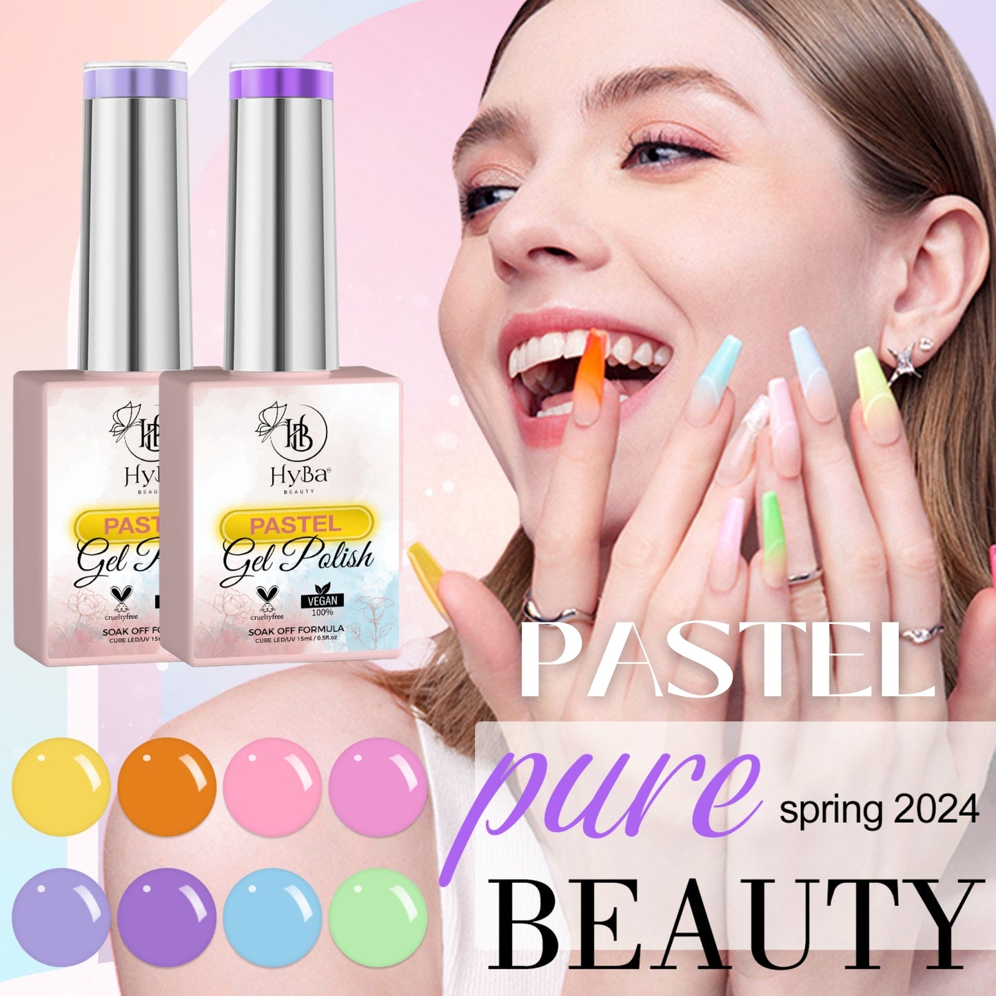 PASTEL Gel Polish Collection 1 - HYBA BEAUTY