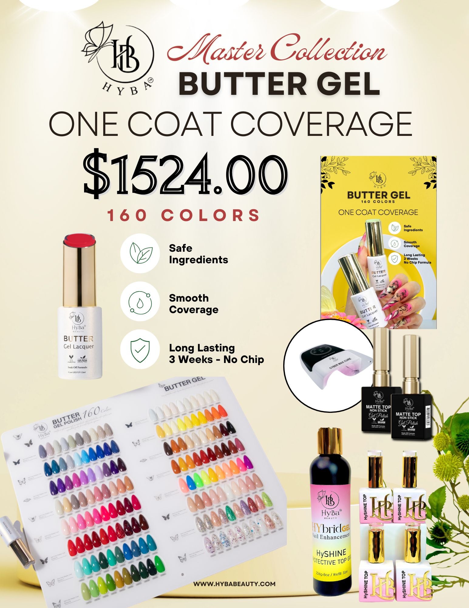 BUNDLE DEAL-Entire BUTTER GEL Full Collection #1-16 - HYBA BEAUTY