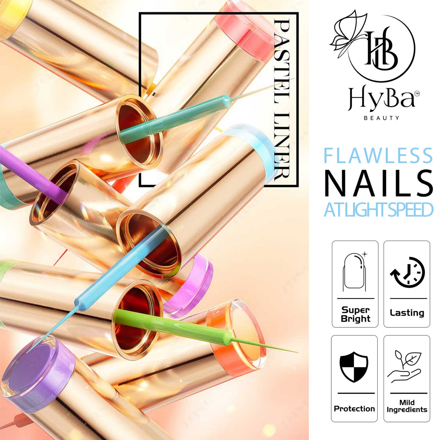 PASTEL Gel Liner Set / 24 colors - HYBA BEAUTY