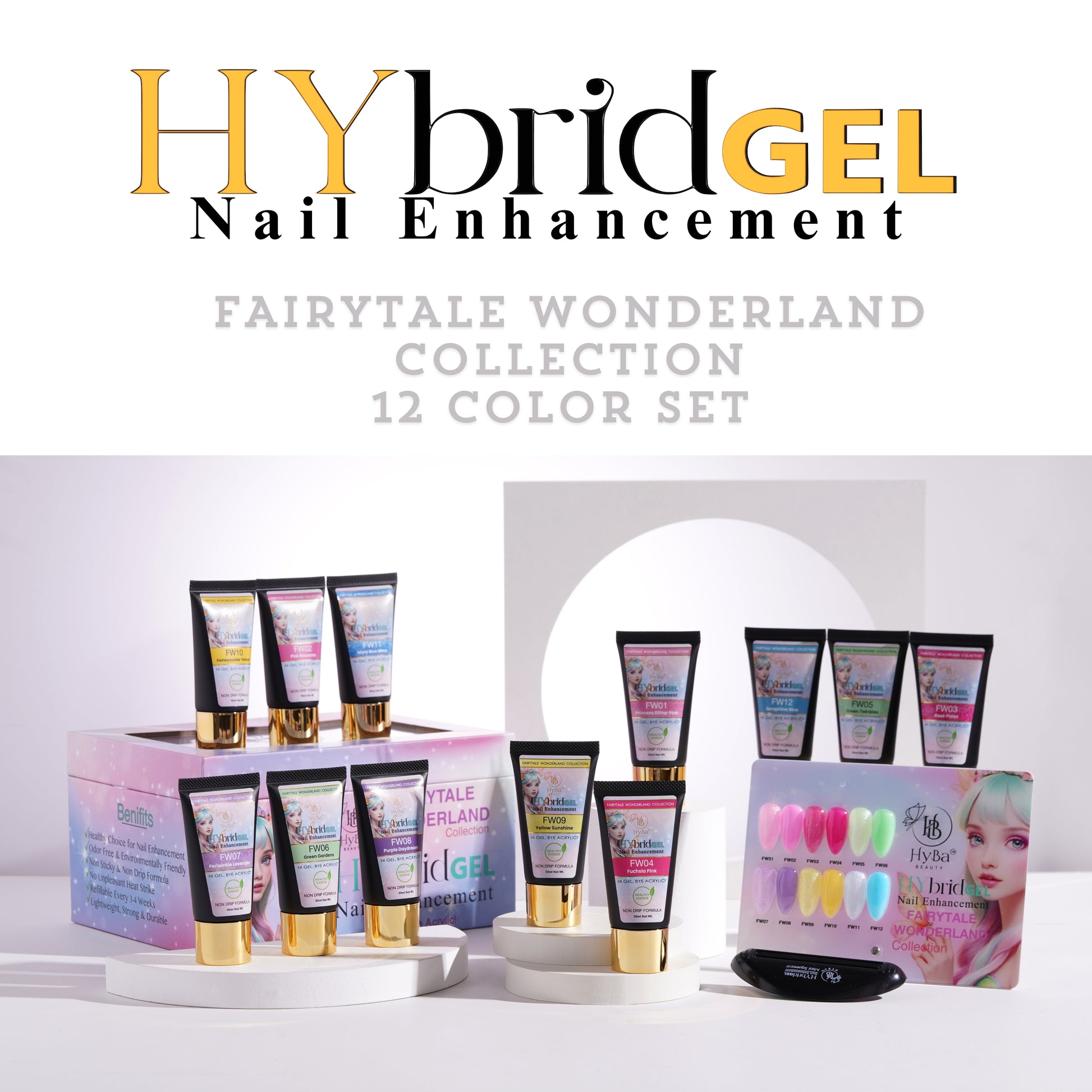 HYBRID GEL - #6 FAIRYTALE WONDERLAND HyGEL Collection - HYBA BEAUTY