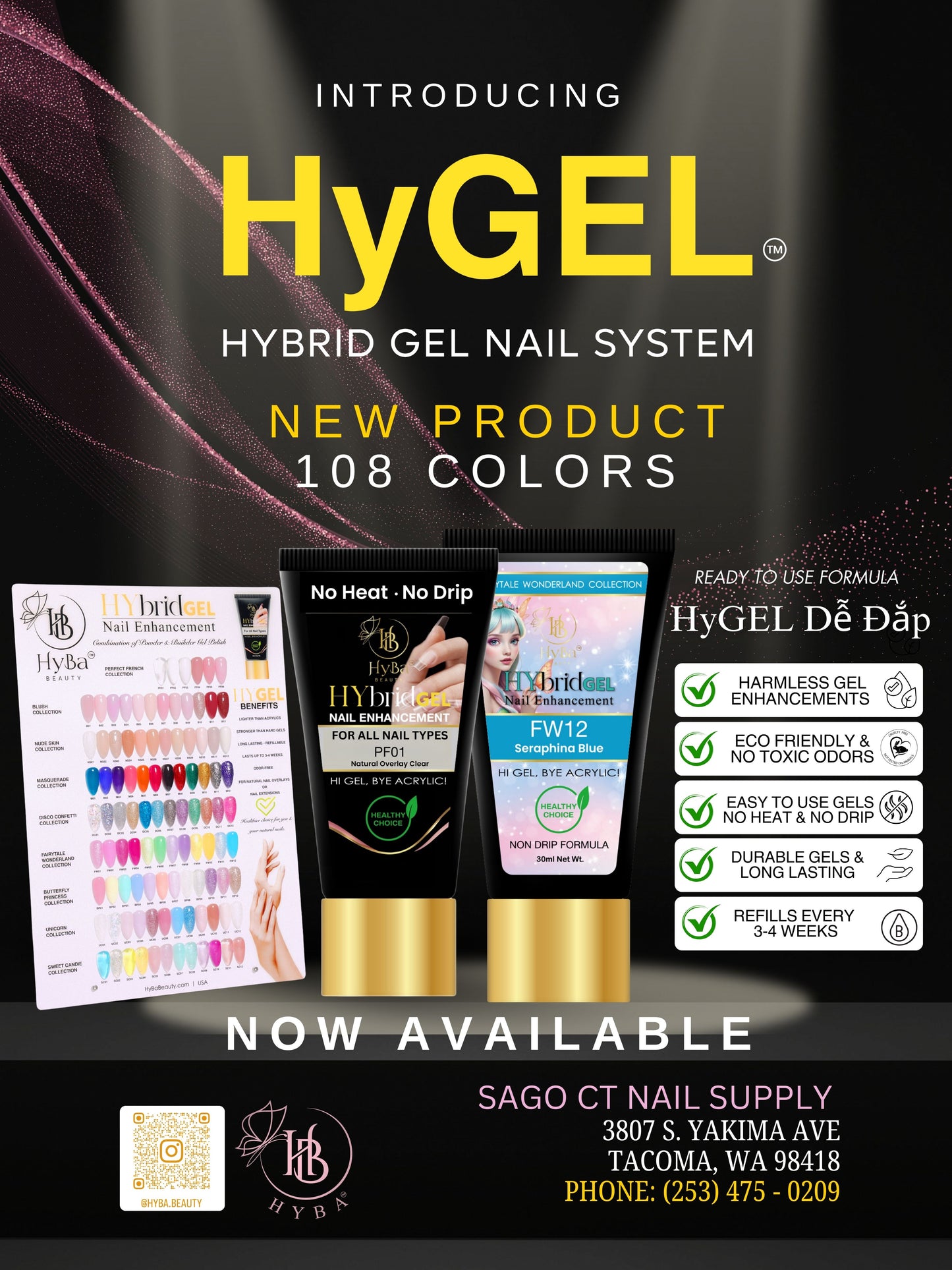 DECEMBER 2, 24 - SAGO CT NAIL SUPPLY /  HYBRID Gel & Salon Trending Nail Art Class Registration (Copy)