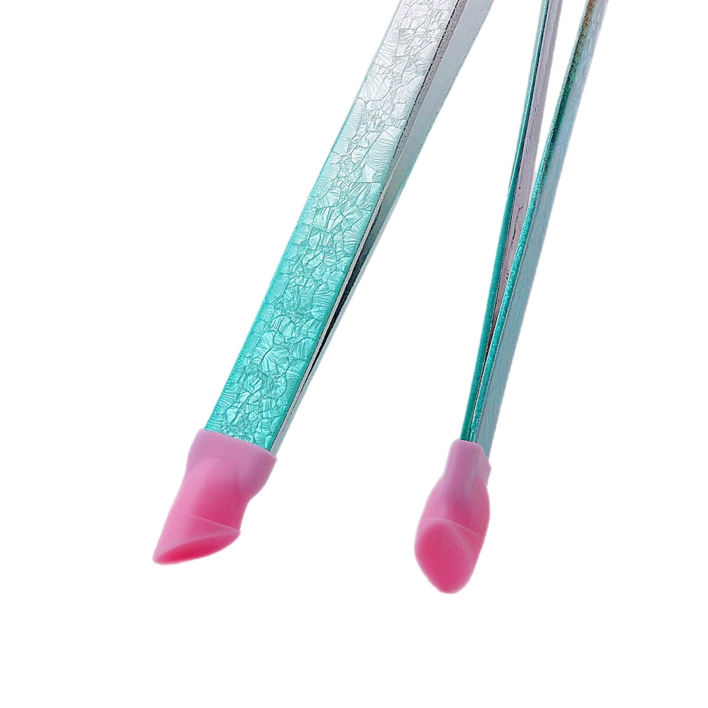 Tweezers Glitter Blue & Silver - 2PK - HYBA BEAUTY