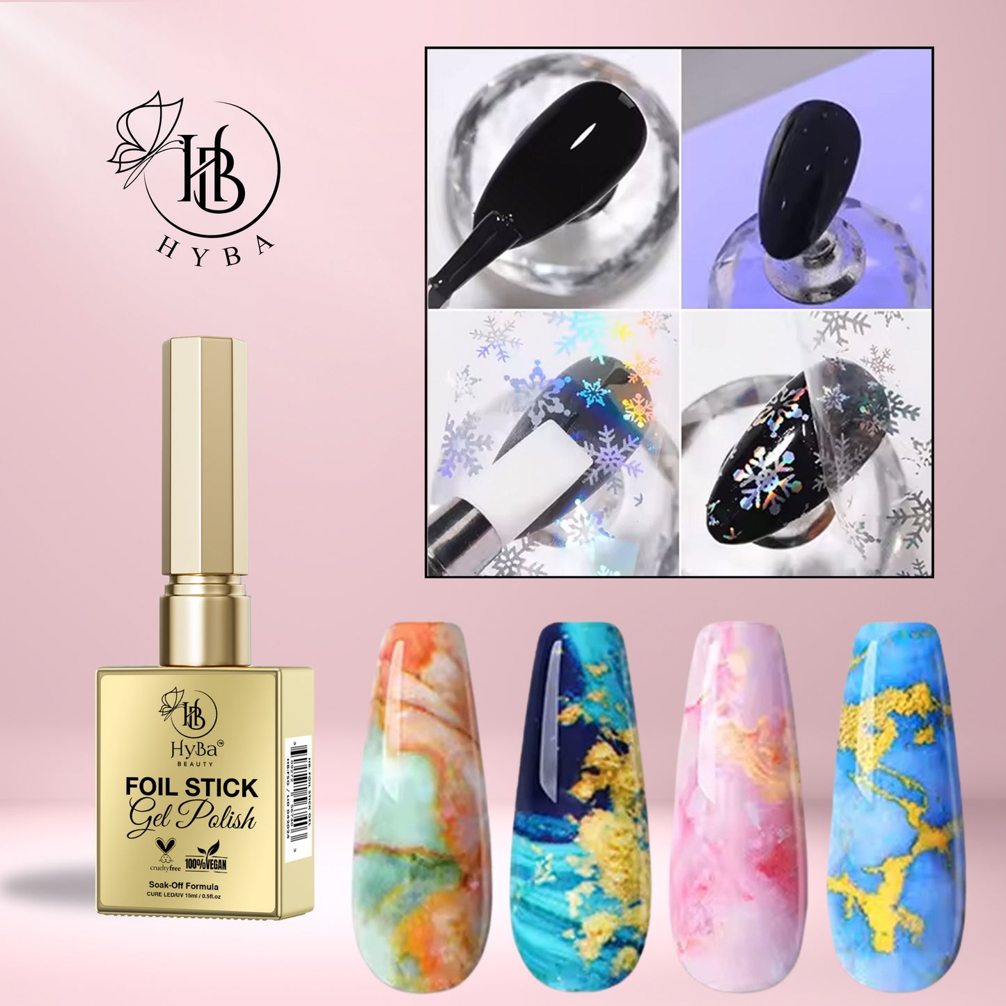 FOIL STICK Gel Polish -15 ml - HYBA BEAUTY