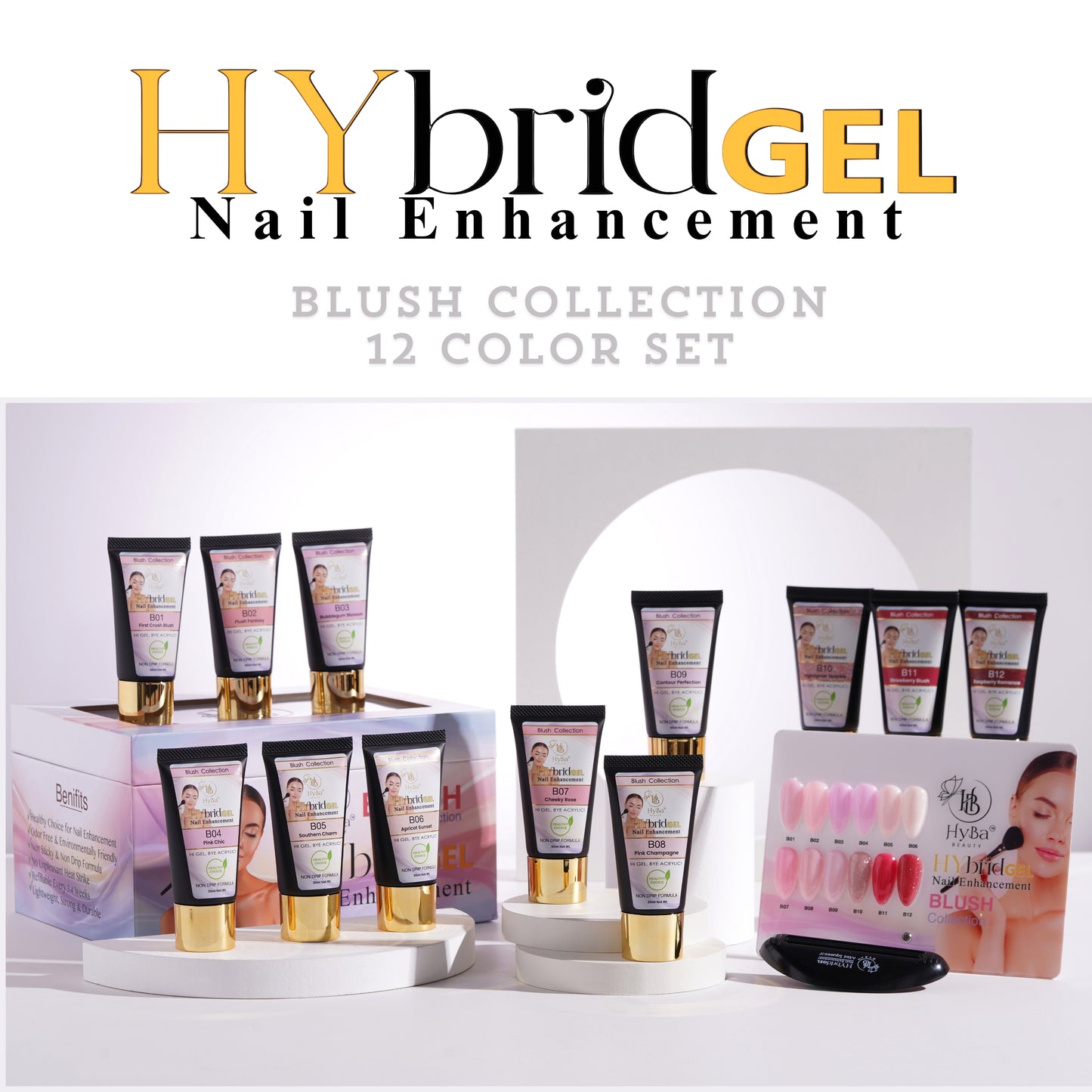 HYBRID GEL - #2 BLUSH / HyGEL Collection - HYBA BEAUTY