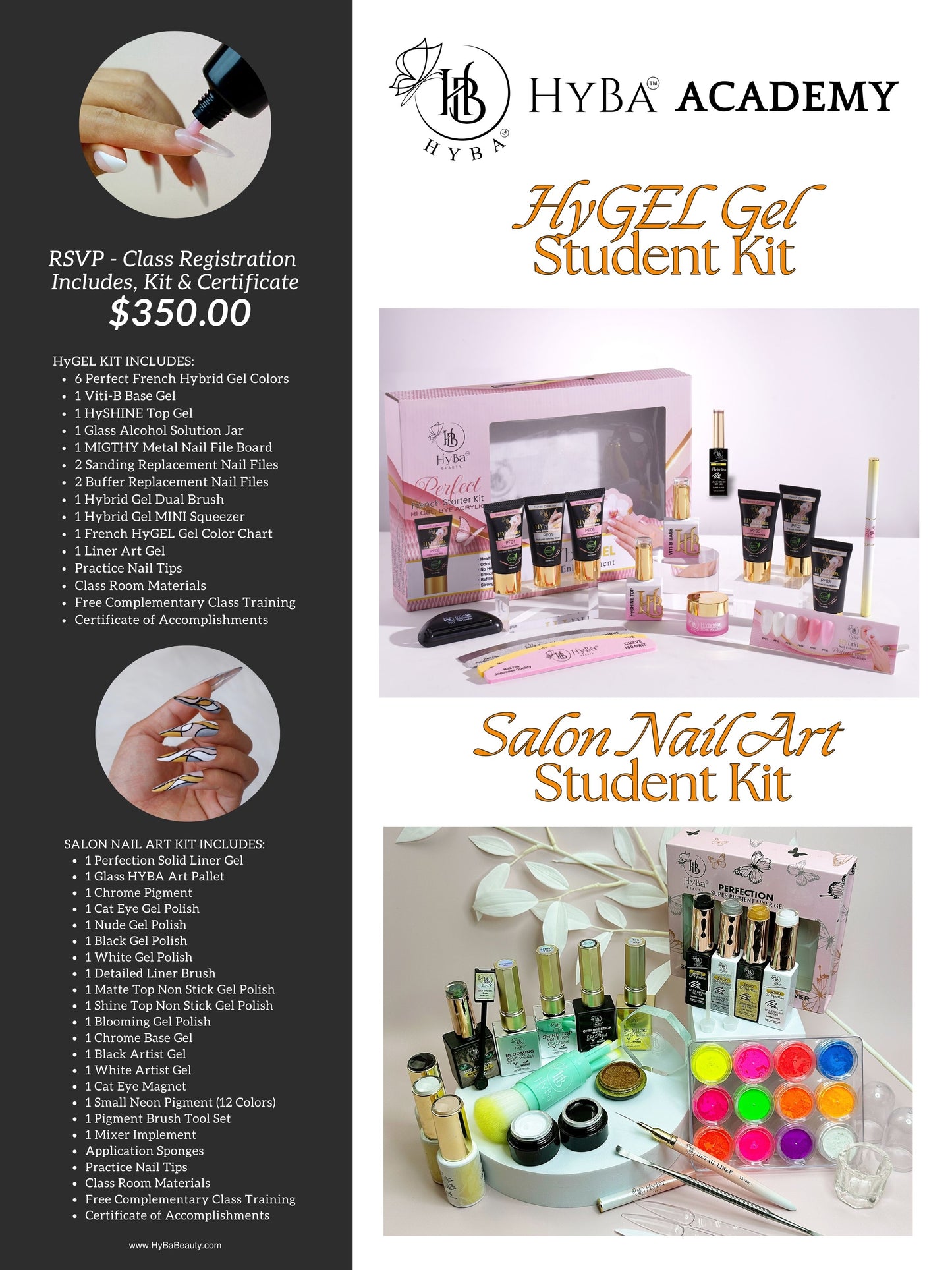 APRIL 08 - 09, 2025 - CHICAGO, IL - HYBRID Gel & Salon Trending Nail Art Class Registration - HYBA BEAUTY