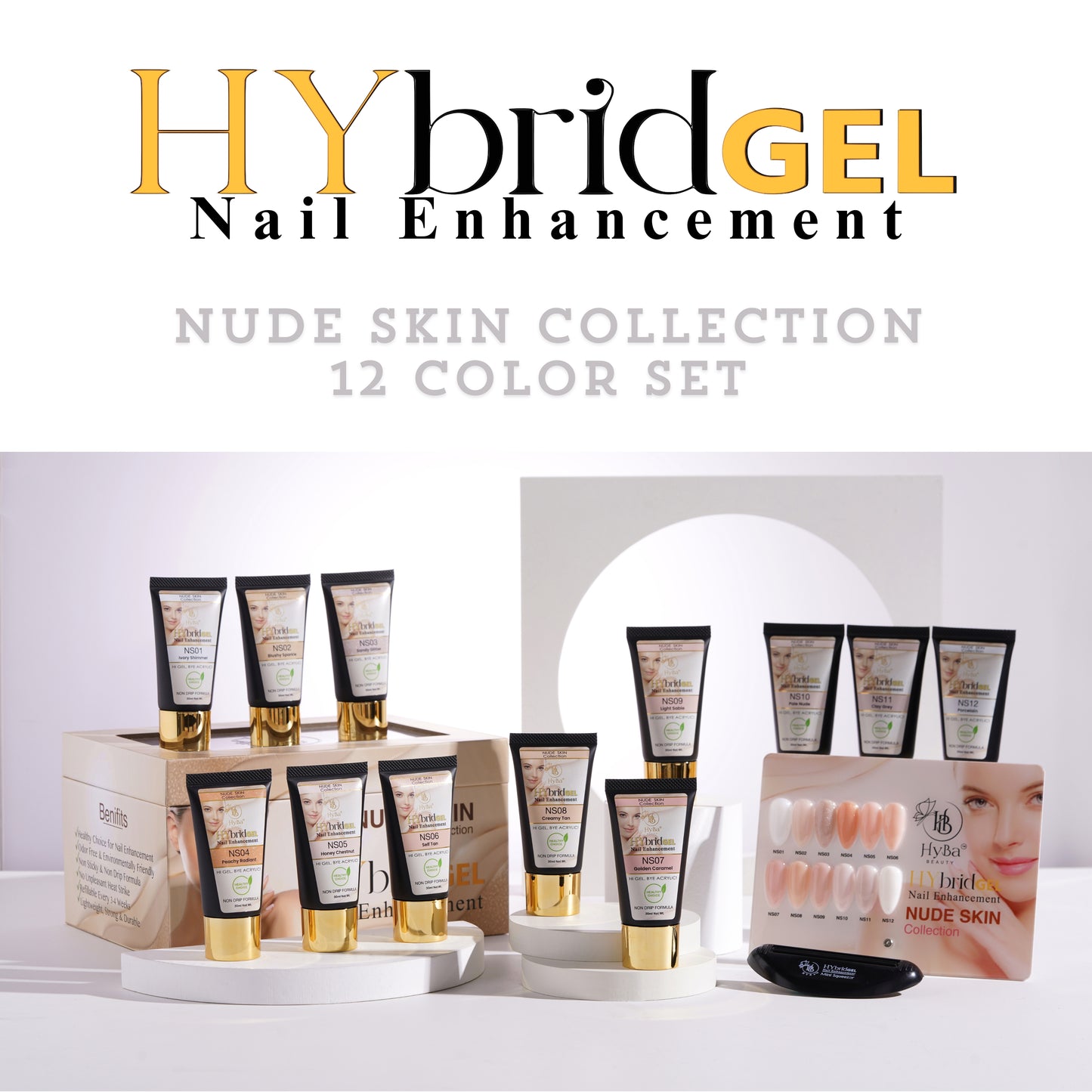 HYBRID GEL - #3 NUDE SKIN HyGEL Collection - HYBA BEAUTY