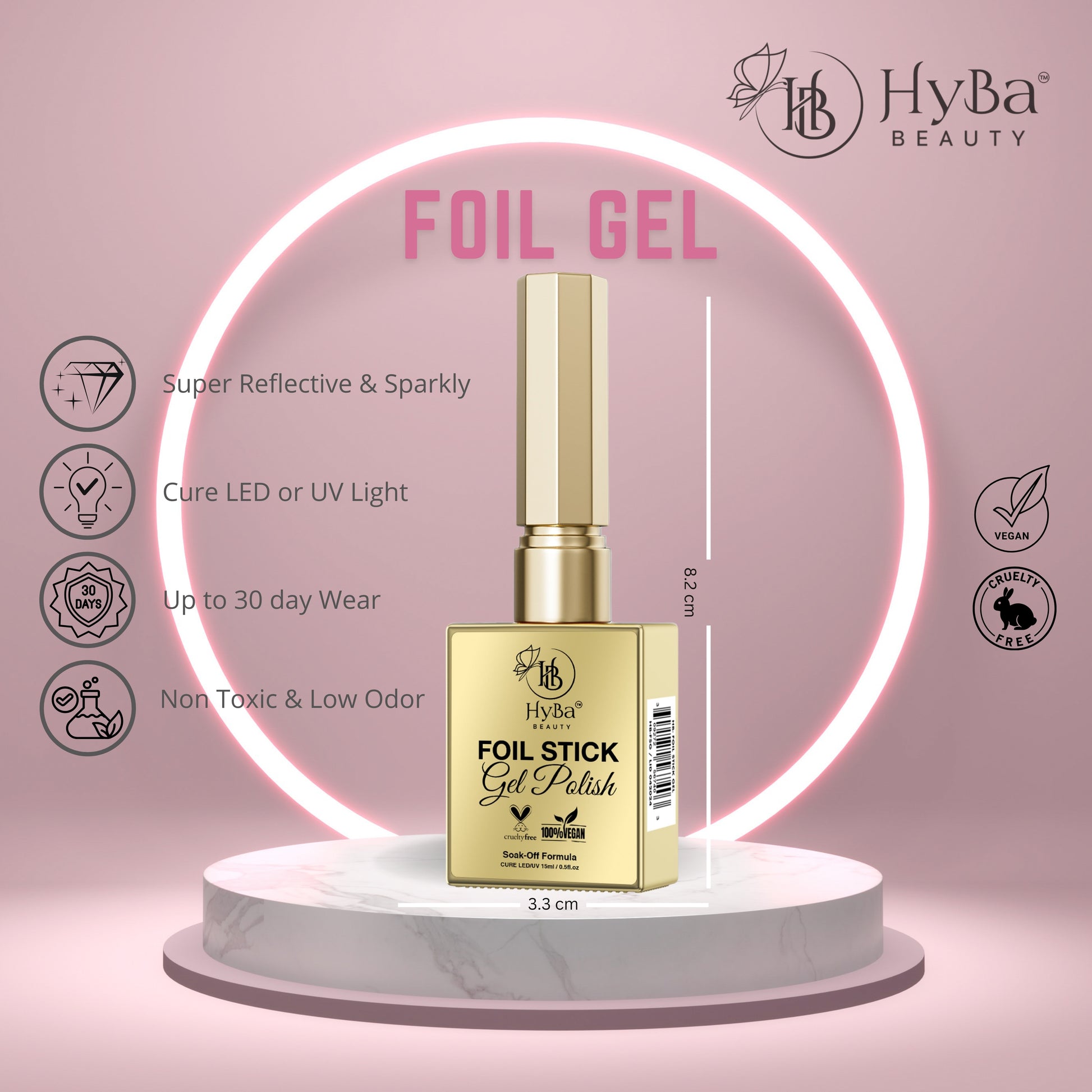 FOIL STICK Gel Polish -15 ml - HYBA BEAUTY