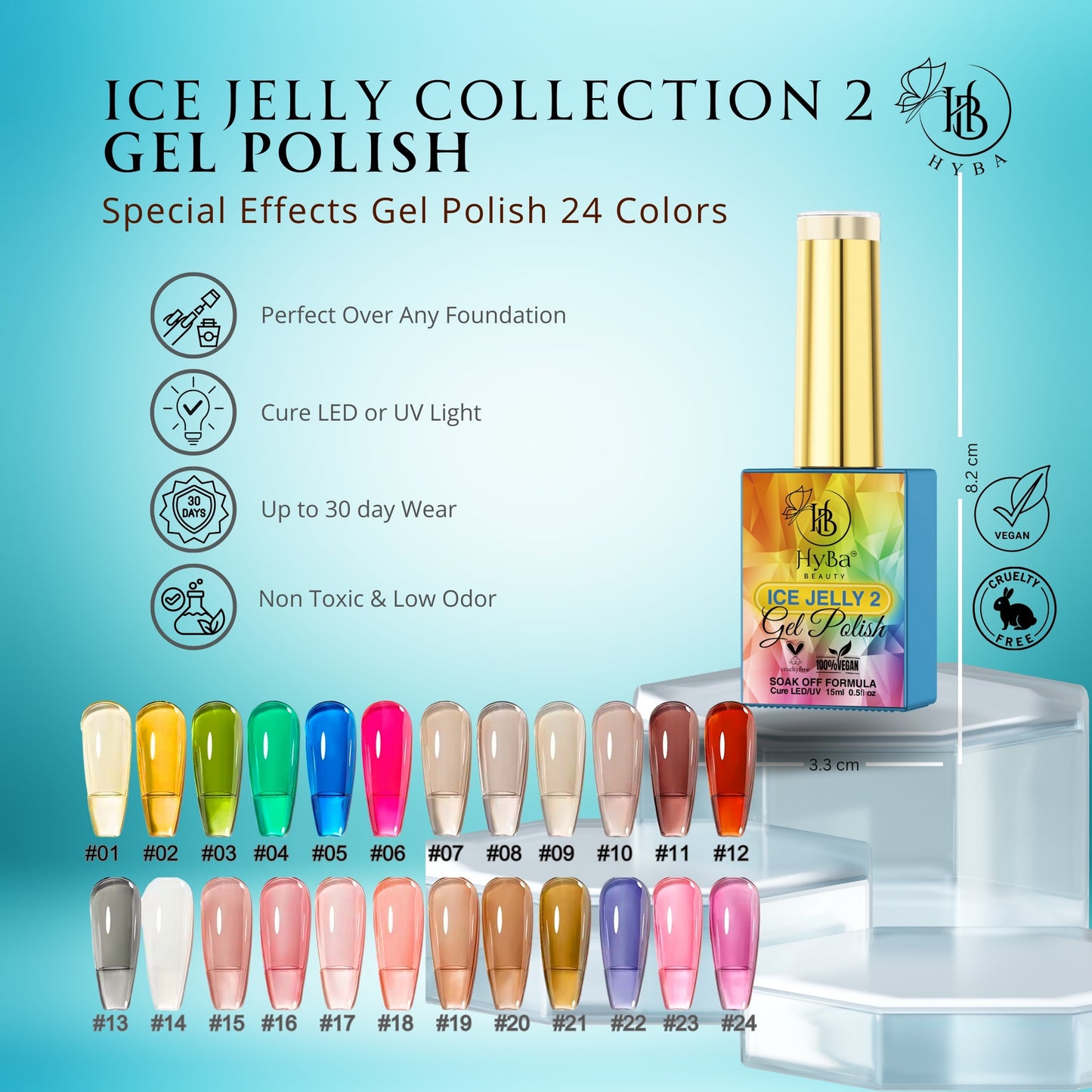 ICE JELLY Gel Collection 2 - HYBA BEAUTY