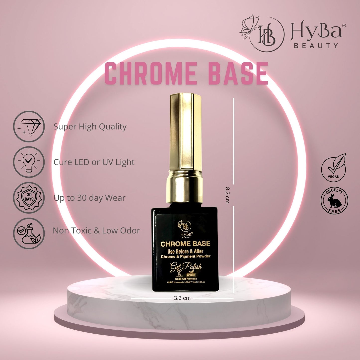 CHROME BASE Gel Polish -15 ml