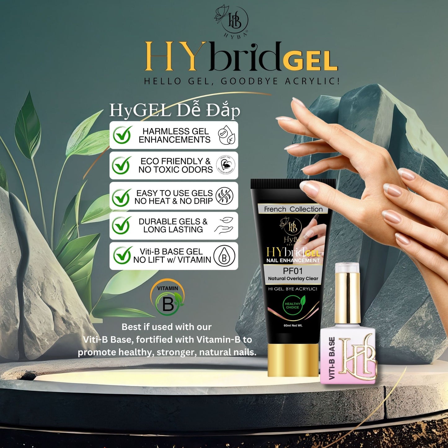 HYBRID GEL STARTER KIT  #1 Perfect FRENCH HyGEL Collection