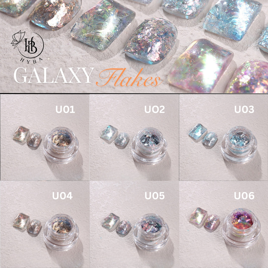 GALAXY FLAKES Collection - 6 Colors Box Set - HYBA BEAUTY