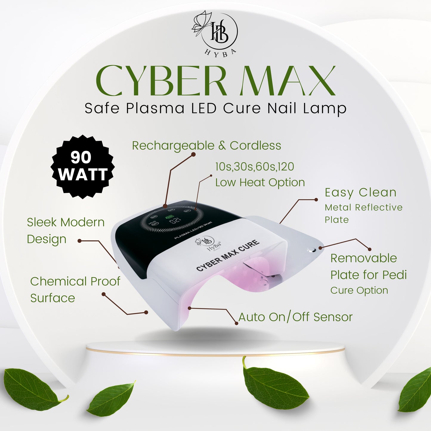 CYBER MAX Cure Nail Gel Machine 90watt - HYBA BEAUTY