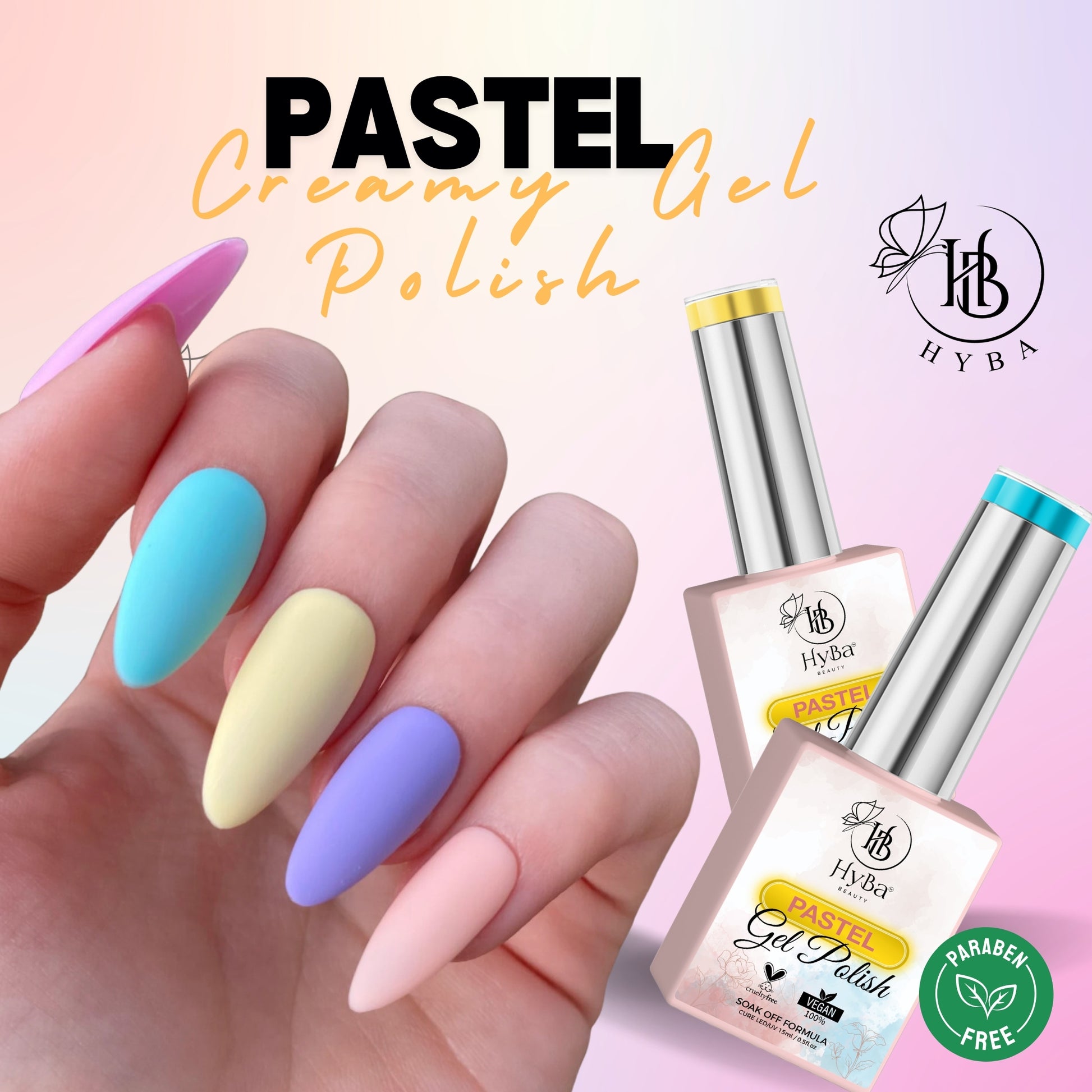 PASTEL Gel Polish Collection 1 - HYBA BEAUTY