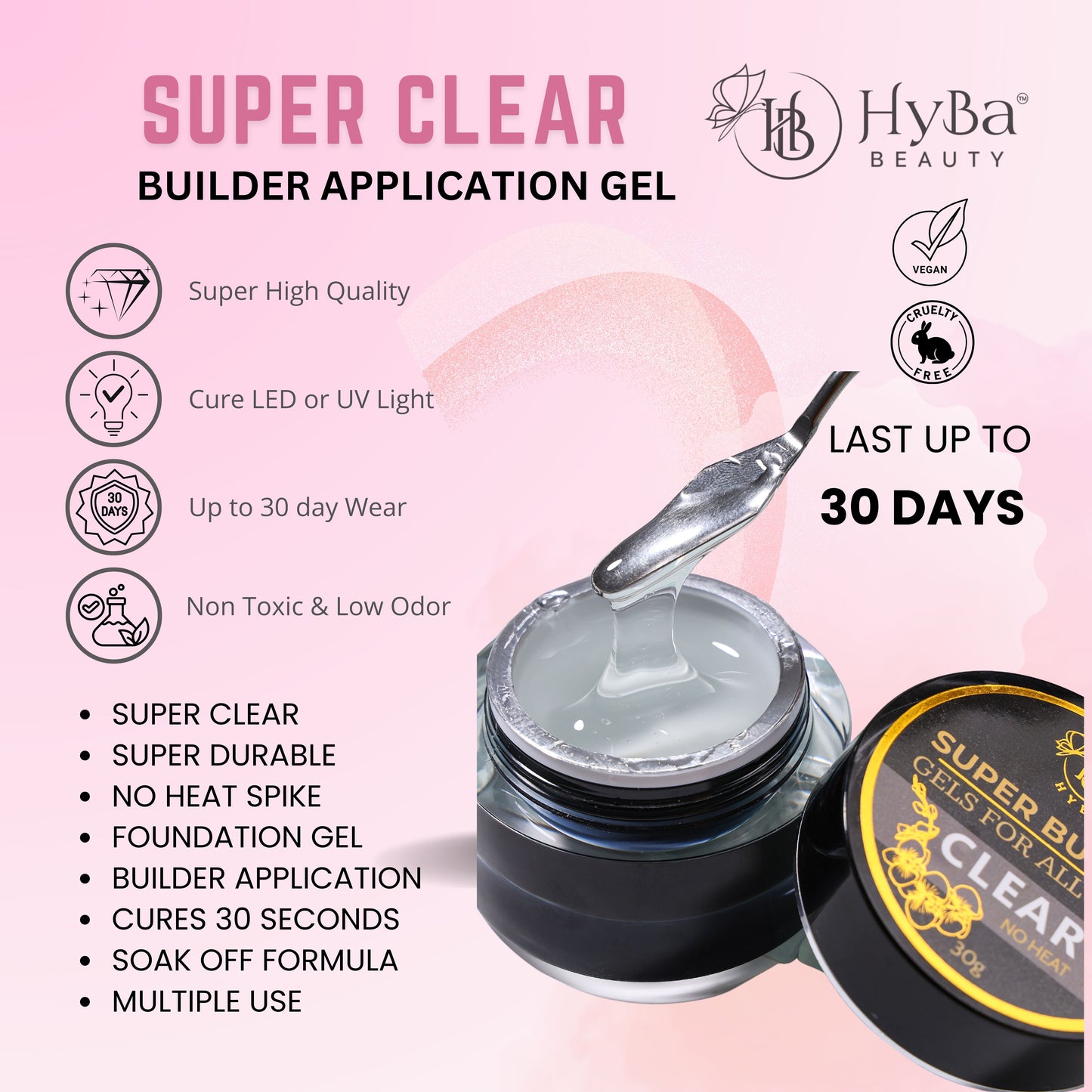 SUPER BUILDER Application Gel 30ml (Clear)