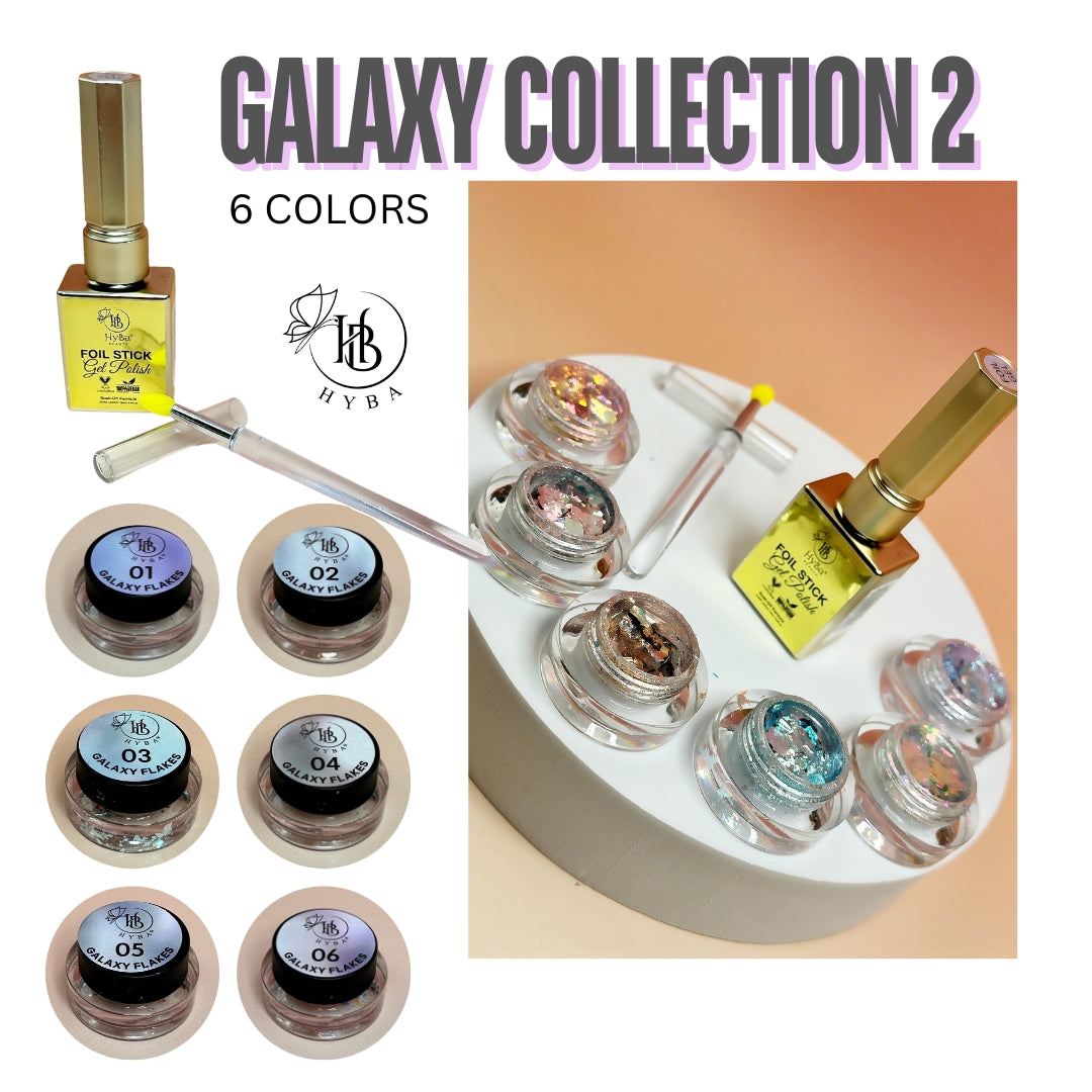 GALAXY FLAKES Collection - 6 Colors Box Set - HYBA BEAUTY