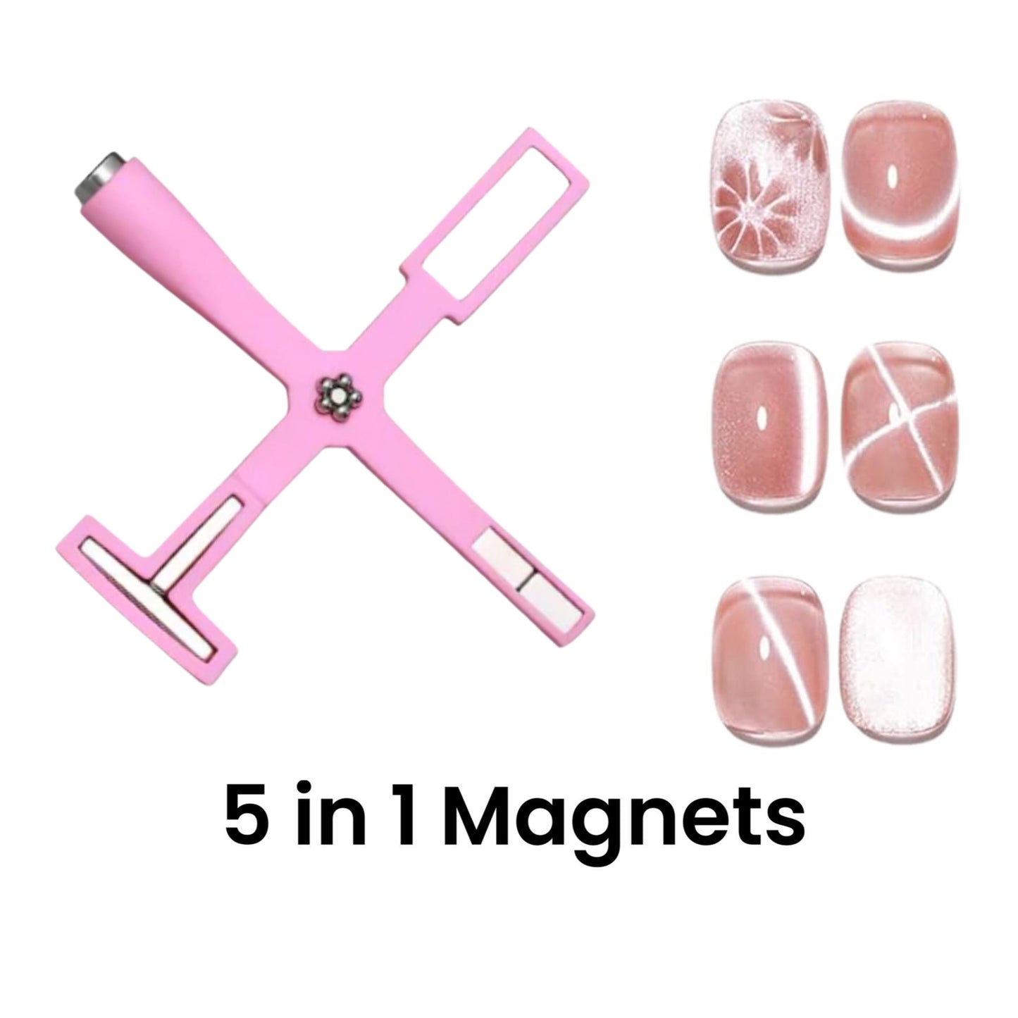 Cat Eye 5-in-1 Magnet for Gel Polish - Pink - HYBA BEAUTY