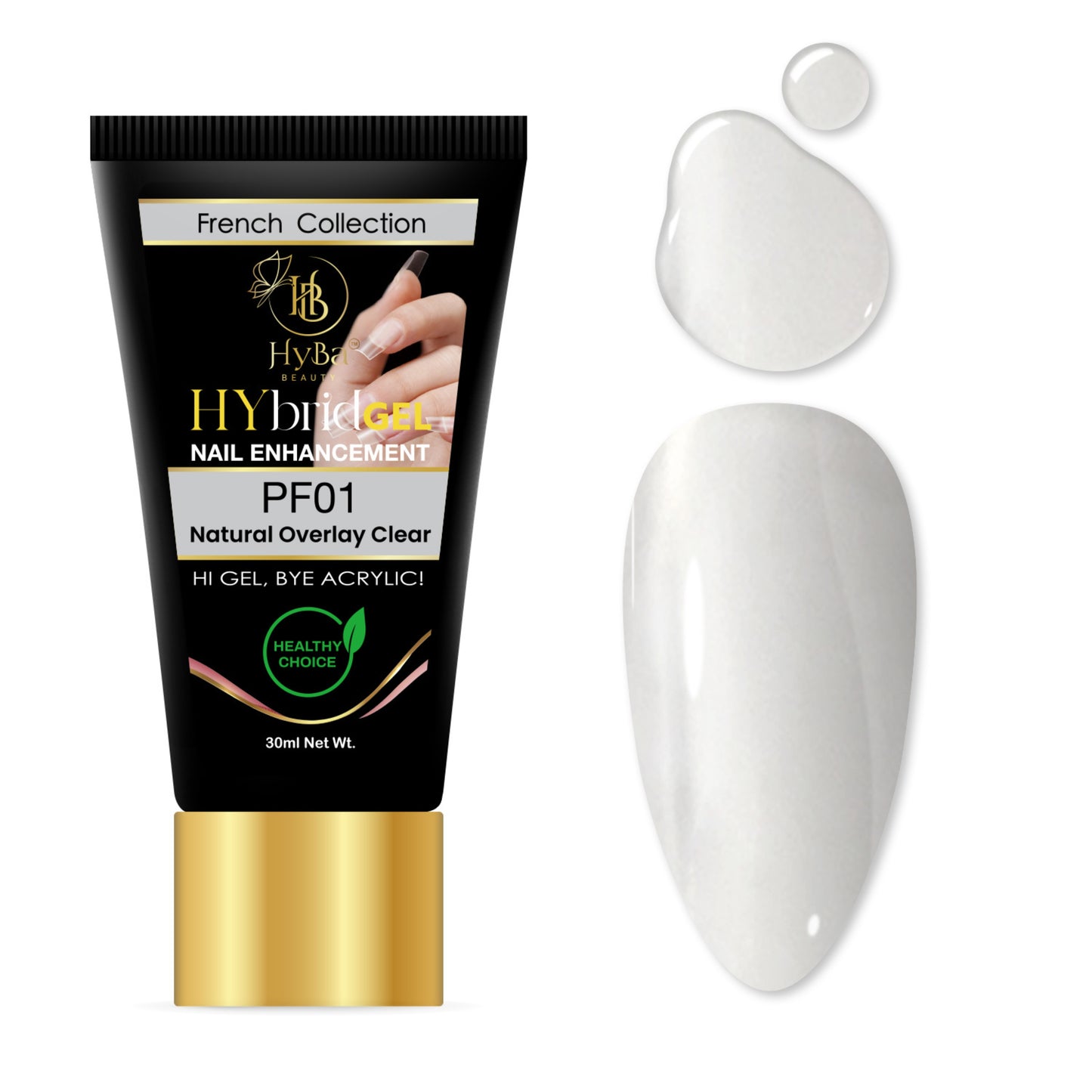 HYBRID GEL STARTER KIT  #1 Perfect FRENCH HyGEL Collection - HYBA BEAUTY