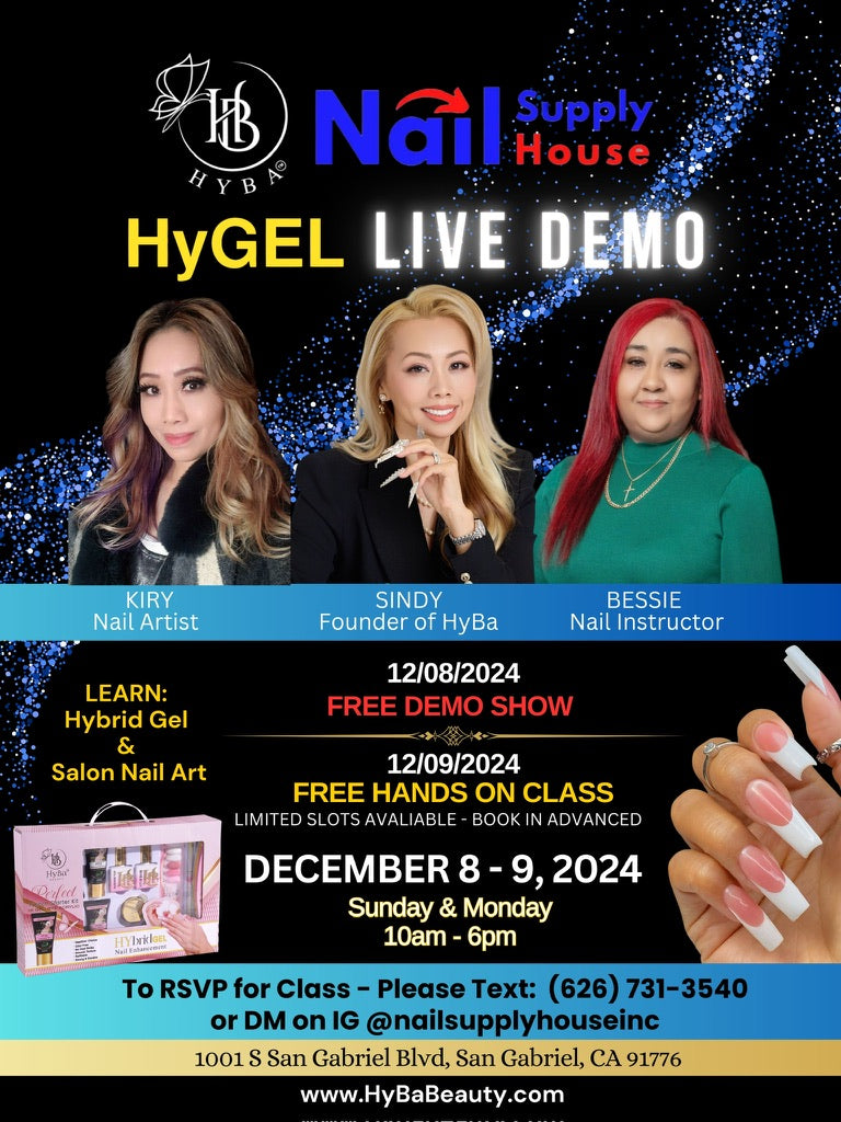 DECEMBER 8th- 9th, 24 - NAIL SUPPLY HOUSE  /  HYBRID Gel Class Registration