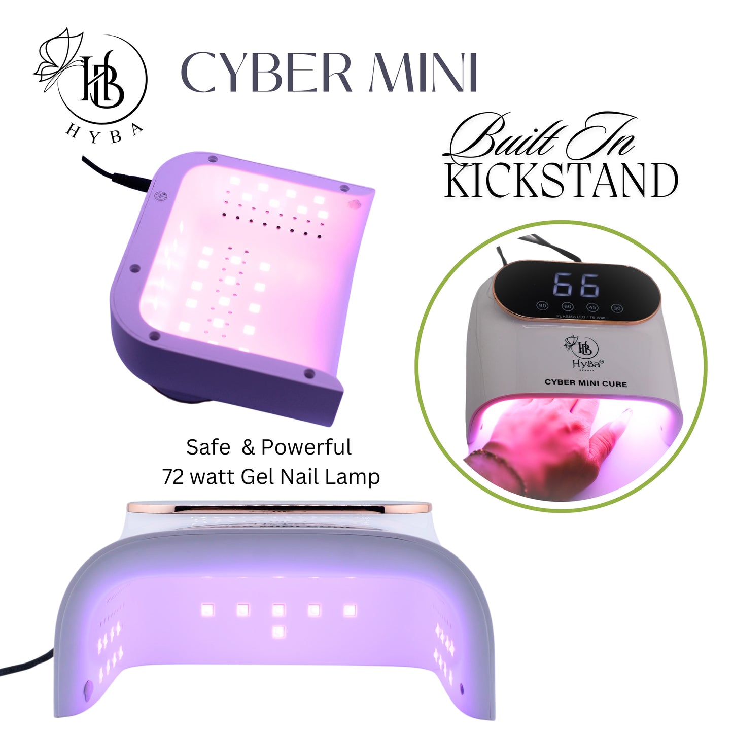 CYBER MINI Cure Nail Gel Machine / 76watts - HYBA BEAUTY