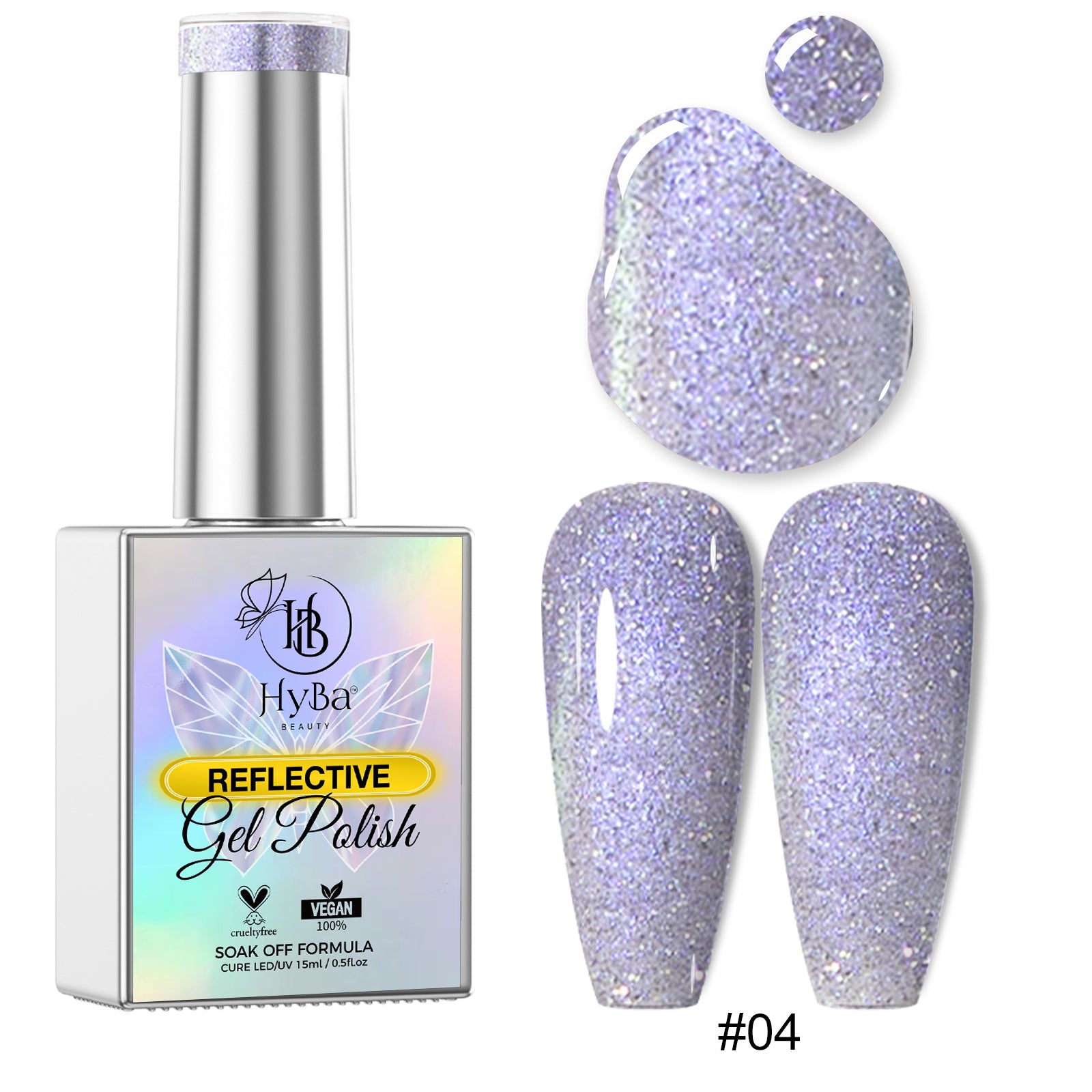 CINDERELLA DIAMOND Gel Collection - 12 Colors - HYBA BEAUTY