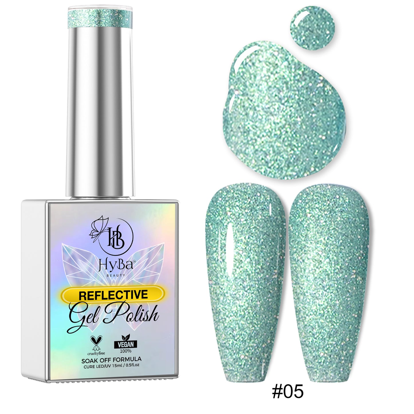 CINDERELLA DIAMOND Gel Collection - 12 Colors - HYBA BEAUTY