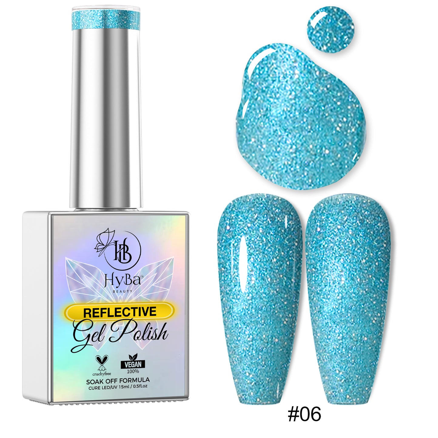 CINDERELLA DIAMOND Gel Collection - 12 Colors - HYBA BEAUTY