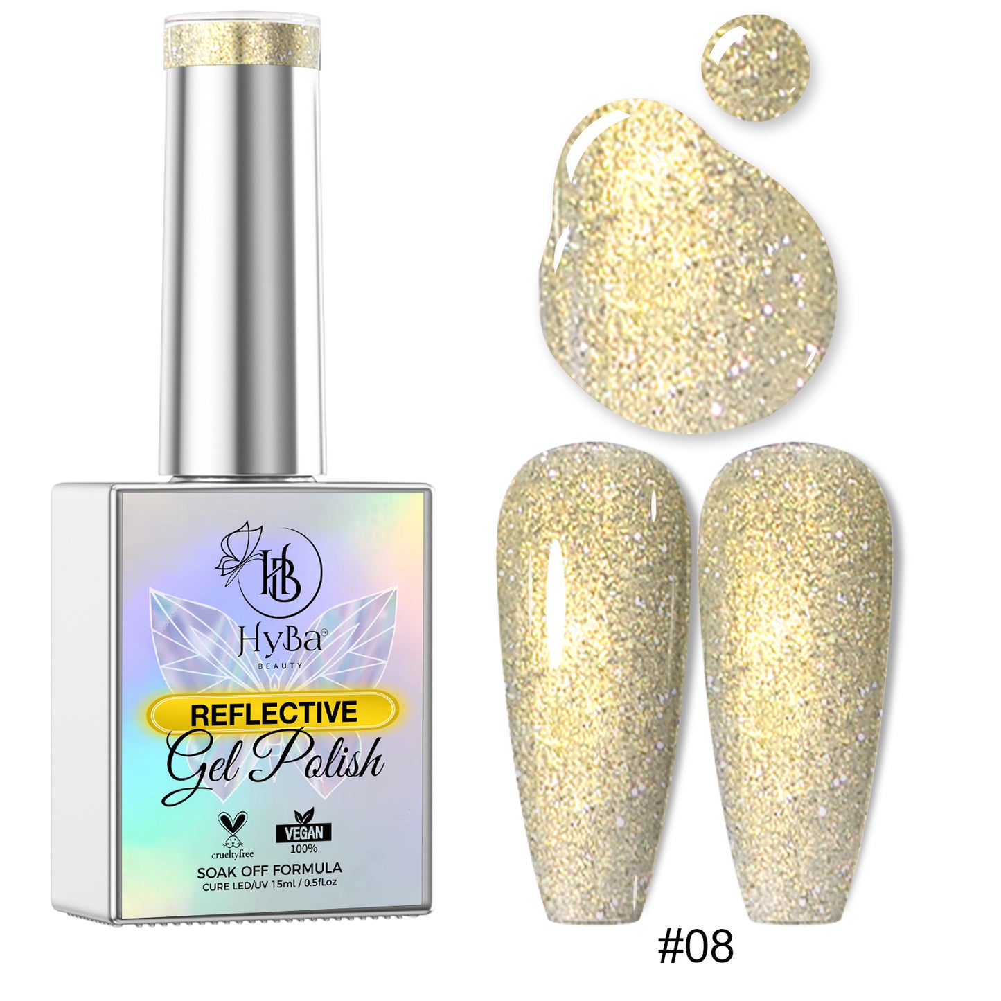 CINDERELLA DIAMOND Gel Collection - 12 Colors - HYBA BEAUTY