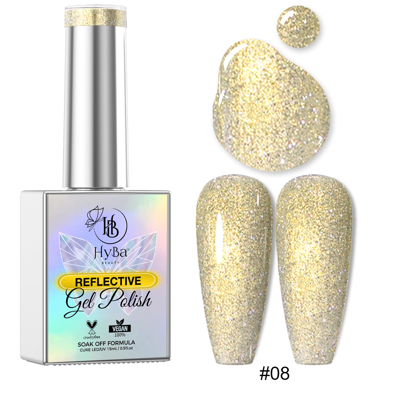 CINDERELLA DIAMOND Gel Collection - 12 Colors - HYBA BEAUTY