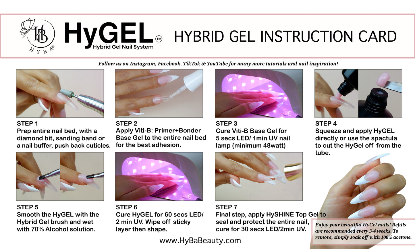 HYBRID GEL STARTER KIT  #1 Perfect FRENCH HyGEL Collection