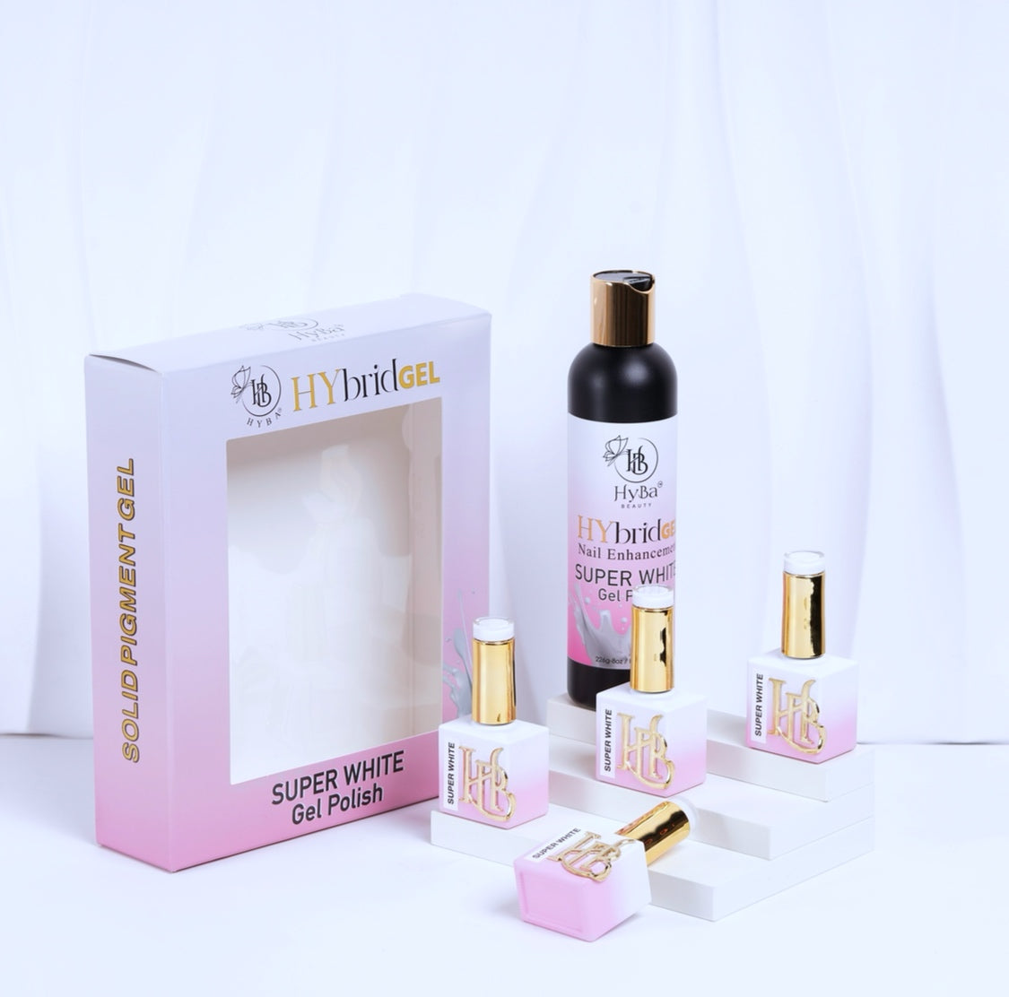 HYBRID SUPER WHITE Gel Polish - REFILL KIT