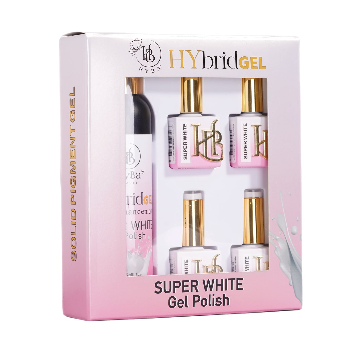 HYBRID SUPER WHITE Gel Polish - REFILL KIT