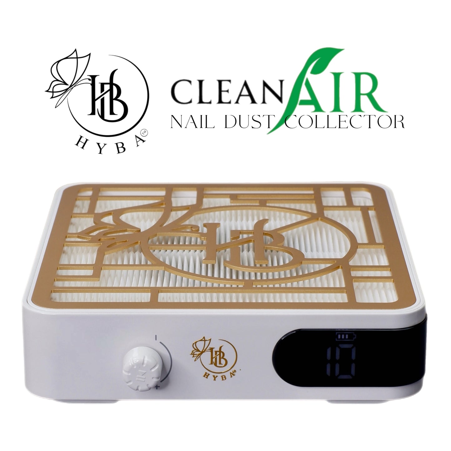 CLEANAir Dust Collector (Gold/White) - HYBA BEAUTY