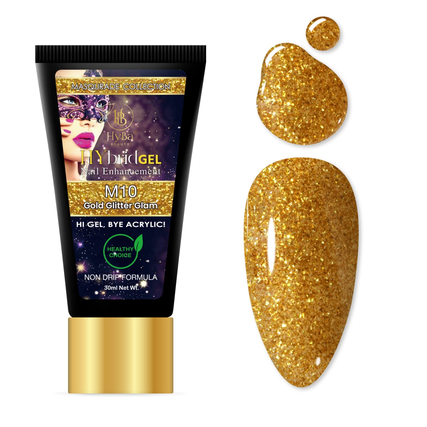 HYBRID GEL - #4 MASQUERADE HyGEL Collection - HYBA BEAUTY