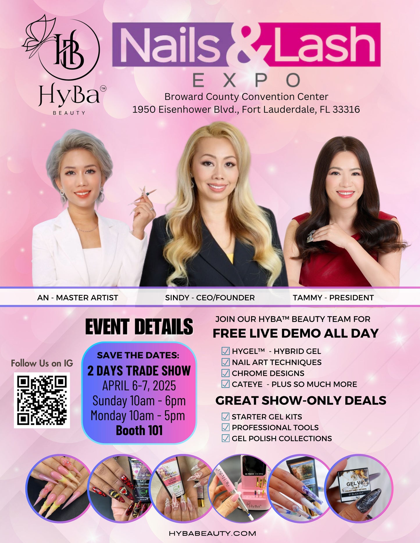 April 6-7, 2025 / NAILS & LASH EXPO- Trade Show Details