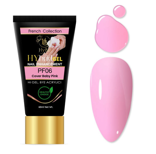 Hybrid Gel - HyGEL 60ml / PF06 Cover BABY Pink - HYBA BEAUTY