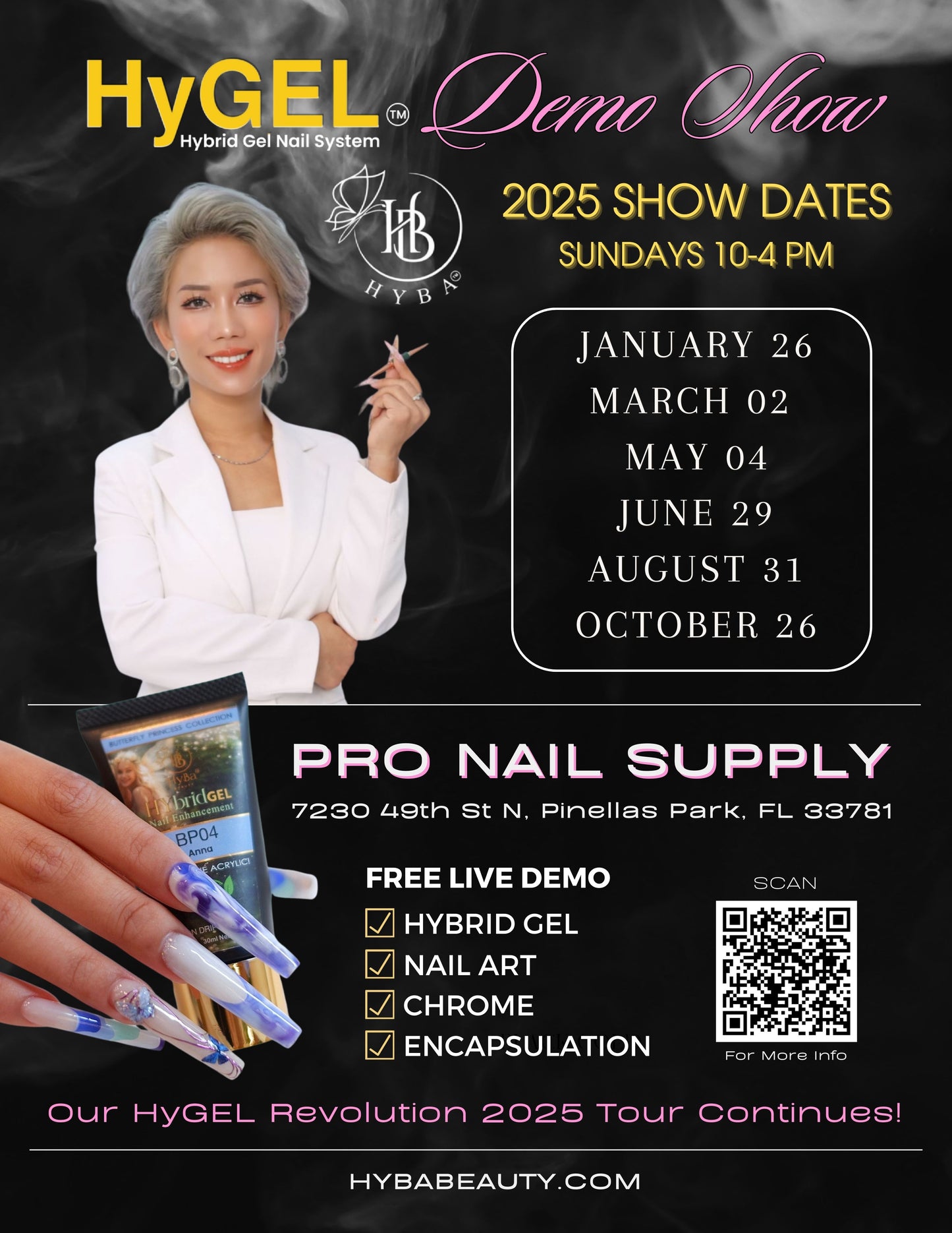 March 02, 2025 / TAMPA, FL - PRO NAIL SUPPLY / Free Nail Demo Shows