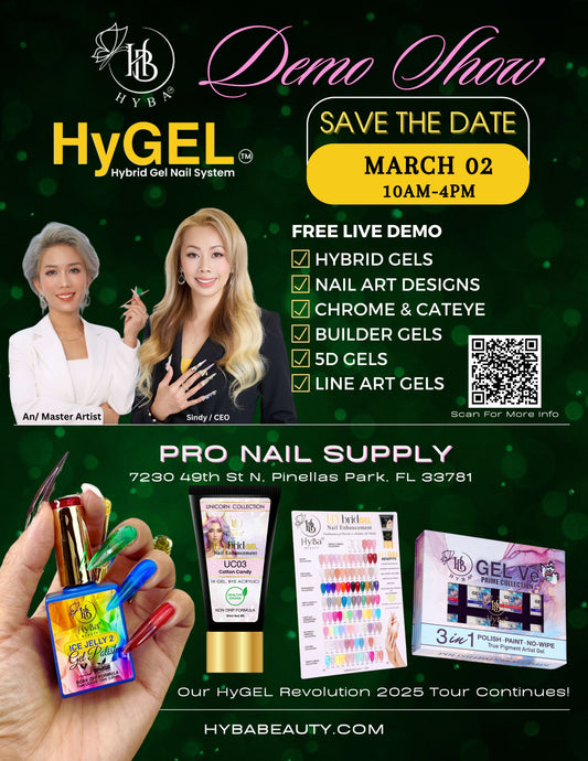 March 02, 2025 / TAMPA, FL - PRO NAIL SUPPLY / Free Nail Demo Shows