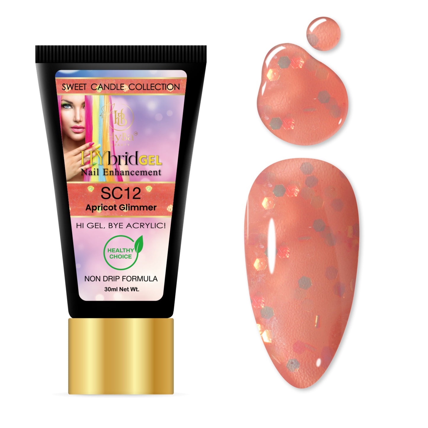 HYBRID GEL - #9 SWEET CANDIE HyGEL Collection - HYBA BEAUTY