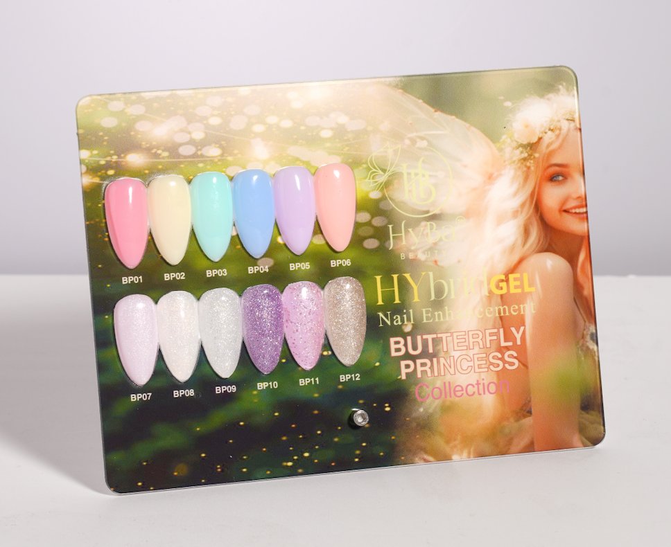 Hybrid Gel - HyGEL #7 Butterfly Princess Collection Color Chart