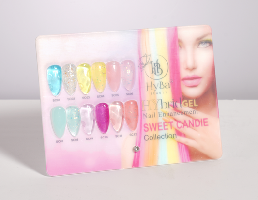 Hybrid Gel - HyGEL #9 Sweet Candie Collection Color Chart