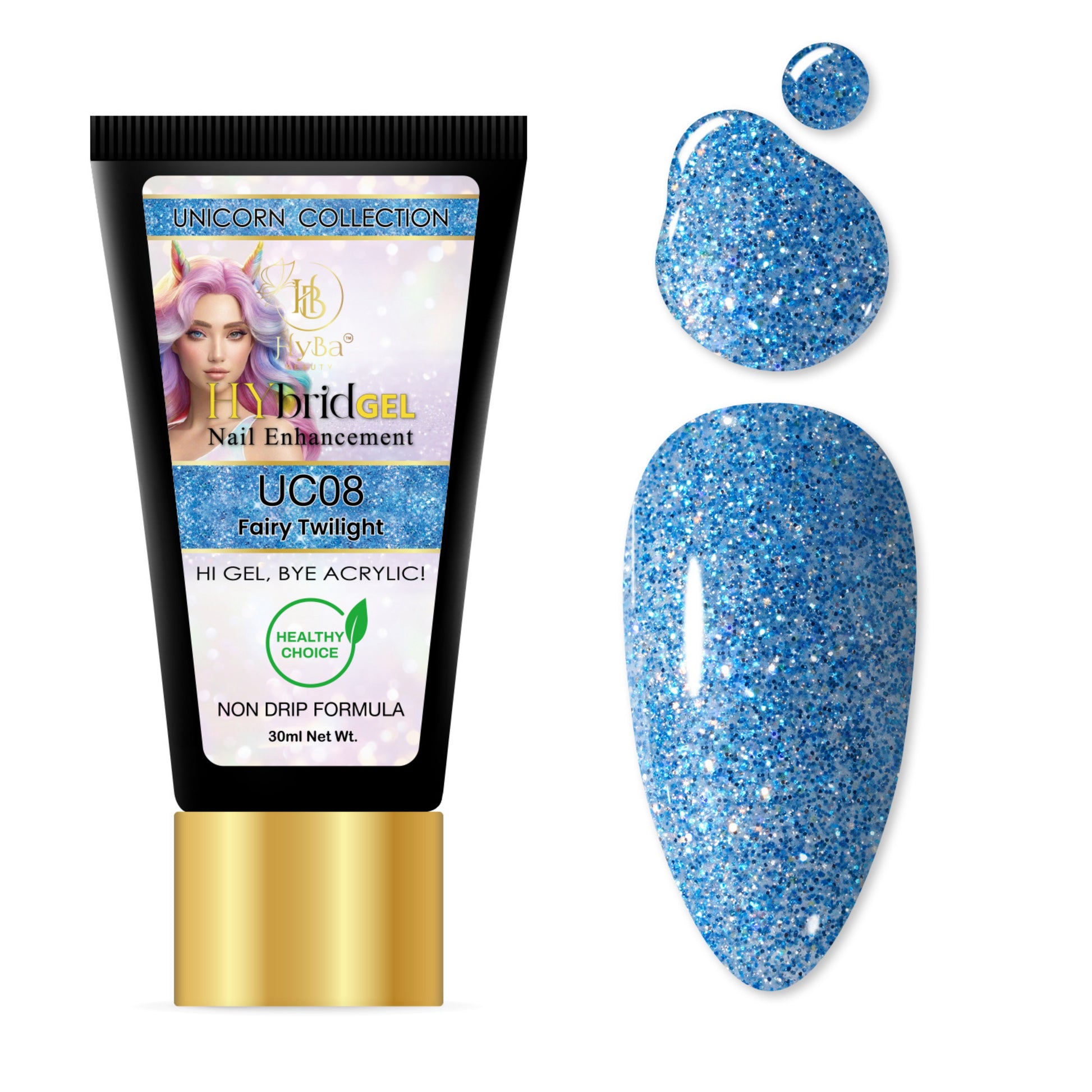 HYBRID GEL - #8 UNICORN HyGEL Collection - HYBA BEAUTY