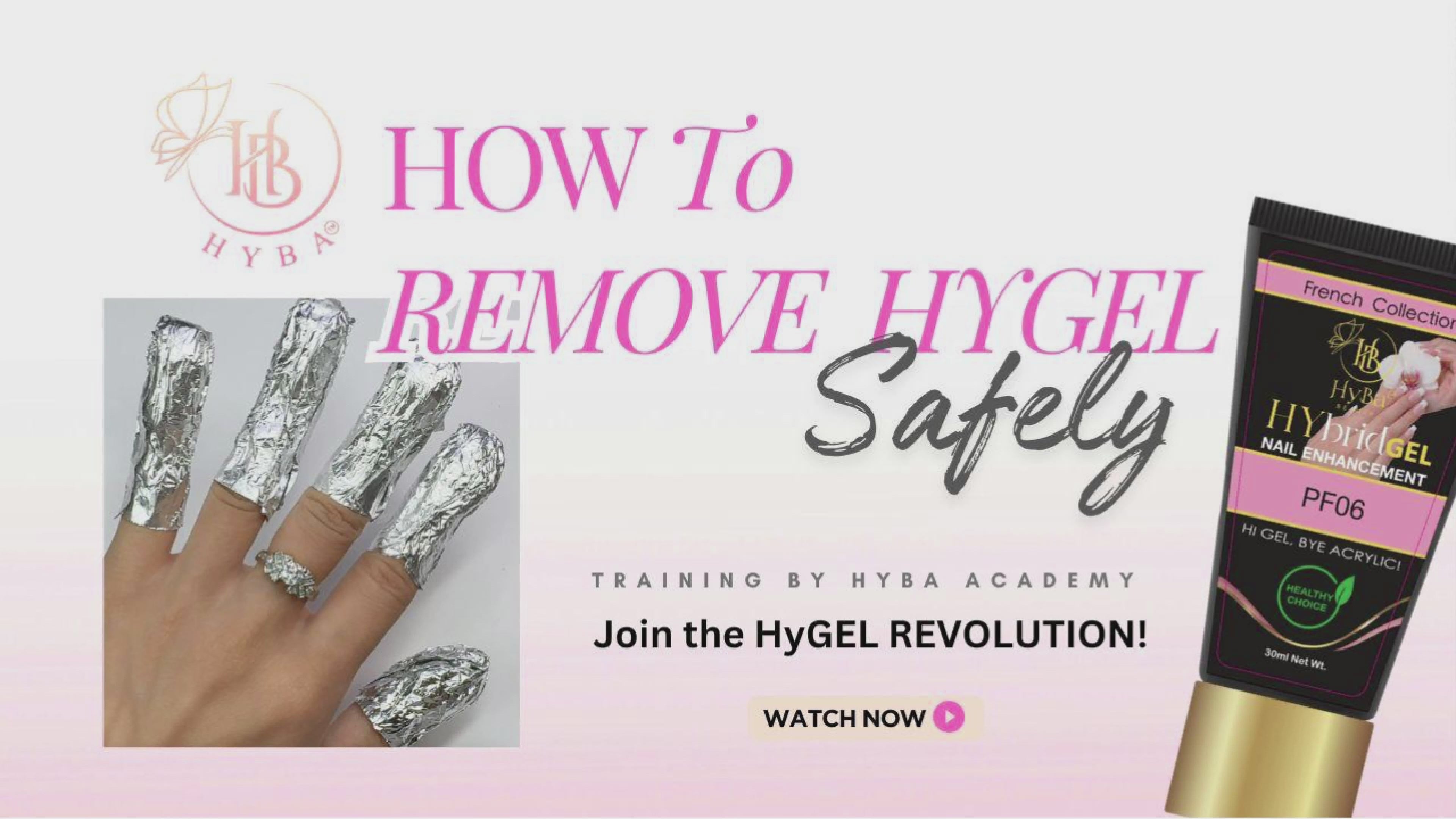 Load video: How to apply French Tip HyGEL Nails- Step by Step Video